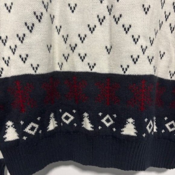 U LOOK UGLY TODAY Hässlicher Weihnachtspullover Damen Lustiger Chunky Fair Isle Gestrickter